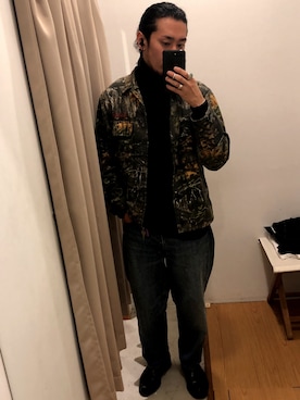 「coca（coca）（コカ）のアイテム（スウェット）」を使った、OKIさん（メンズ・175cm）の秋コーディネート