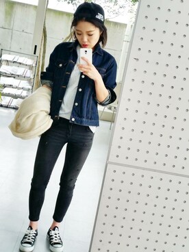 「alternative（オルタナティブ）のアイテム」を使った、ma22kiiさん（レディース・159cm）の春コーディネート