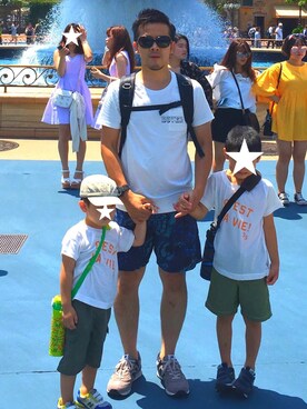 「Blue Standard （ブルースタンダード）のアイテム（トップス）」を使った、Mt.takuさん（メンズ・165cm）の夏コーディネート