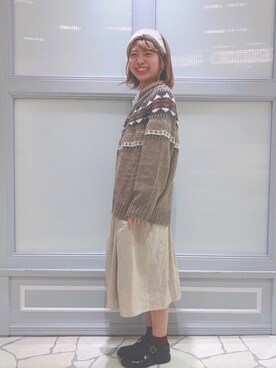 せきこさん（レディース・160cm）の冬コーディネート