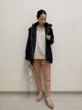 「BARNYARDSTORM」｜「アイテム（マウンテンパーカー）」を使った、ＫＡＮＡさん（レディース・156cm）の冬コーディネート