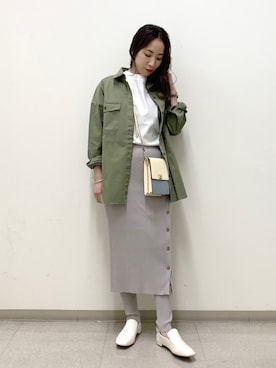 「ミッキー」｜「アイテム（バレエシューズ）」を使った、ＫＡＮＡさん（レディース・156cm）の春コーディネート