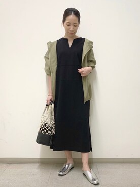 「BARNYARDSTORM（バンヤードストーム）のアイテム（かごバッグ）」を使った、ＫＡＮＡさん（レディース・156cm）の春コーディネート