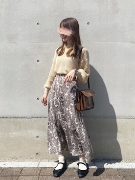 「tiptop」｜「アイテム（アナログ腕時計）」を使った、ぱっちさん（レディース・158cm）の春コーディネート