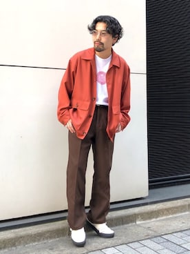 「JOINT WORKS（ジョイントワークス）のアイテム（ジャケット/アウター）」を使った、Masakiさん（メンズ・163cm）の春コーディネート