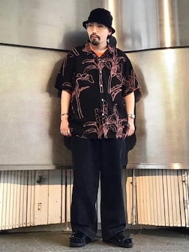 「坩堝（ルツボ）のアイテム」を使った、Masakiさん（メンズ・163cm）の夏コーディネート