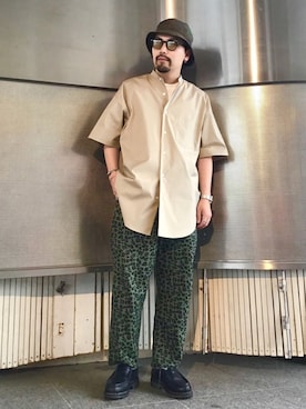「坩堝（ルツボ）のアイテム」を使った、Masakiさん（メンズ・163cm）の夏コーディネート