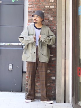 「JOINT WORKS（ジョイントワークス）のアイテム（ジャケット/アウター）」を使った、Masakiさん（メンズ・163cm）の秋コーディネート