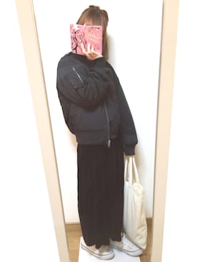 「CONVERSE（コンバース）のconverse（コンバース） ALL STAR OX（オールスターOX）（スニーカー）」を使った、いの ◎さん（レディース・148cm）の冬コーディネート