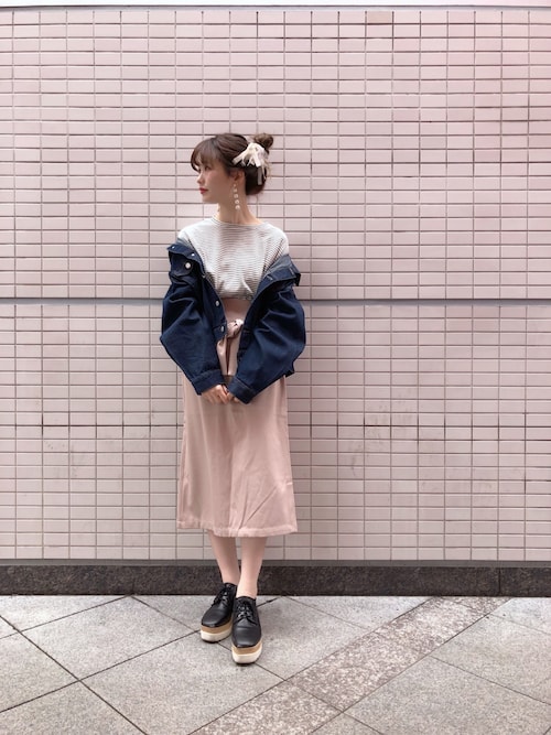 セール】うしろリボンGジャン（デニムジャケット）｜one after another