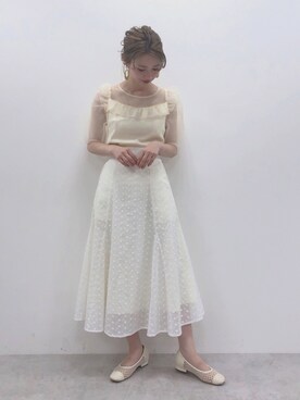 「コットンレース」｜ricacoさん（レディース・158cm）の春コーディネート