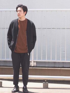 「STUDIOUS（ステュディオス）のアイテム（その他アウター）」を使った、mizuki.kurkawaさん（メンズ・172cm）の夏コーディネート