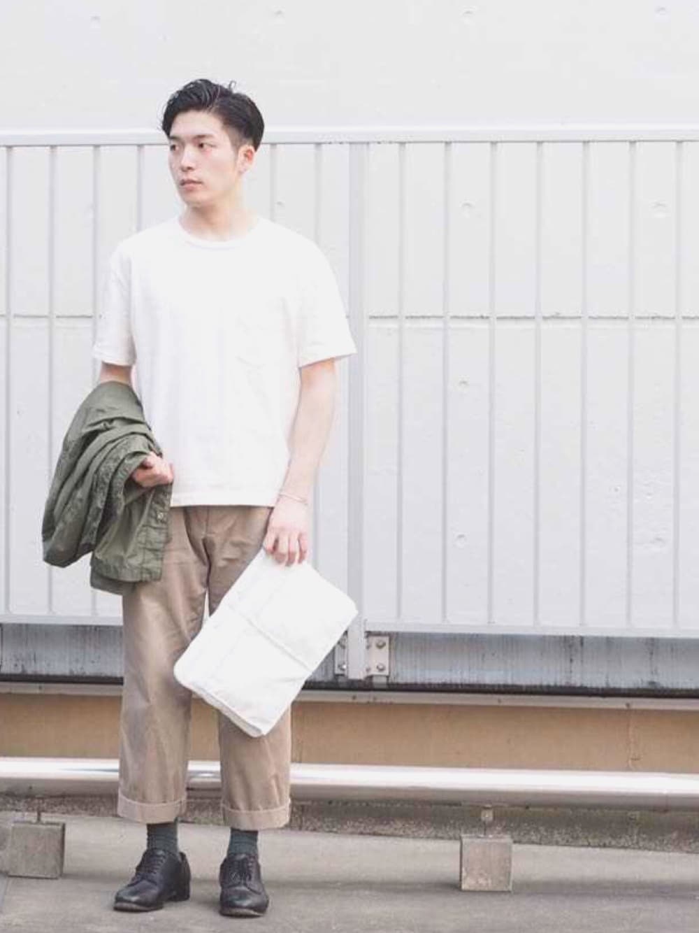 PORTER ポーター キャンバス×レザー ボディバッグウエストポーチ ベージュ PORTER - ▽▽PORTER ポーター ユニセックス 帆布ウエストポーチ