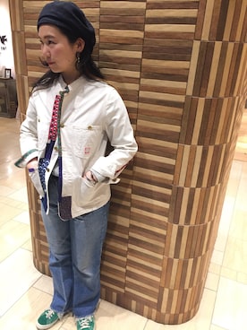 「ボヘミアンズ」｜「アイテム（カバーオール）」を使った、小林さん（レディース・155cm）の冬コーディネート