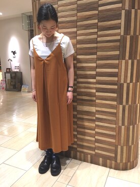 「FANEUIL（ファヌル）のアイテム」を使った、小林さん（レディース・155cm）の春コーディネート