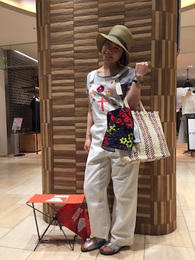 「ピクニック」｜「アイテム（財布/小物）」を使った、小林さん（レディース・155cm）の夏コーディネート