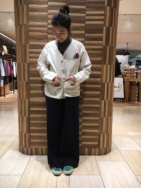 「ボヘミアンズ」｜「アイテム（ジャケット/アウター）」を使った、小林さん（レディース・155cm）の冬コーディネート