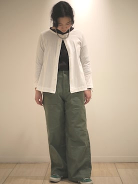 「FANEUIL（ファヌル）のアイテム」を使った、小林さん（レディース・155cm）の冬コーディネート