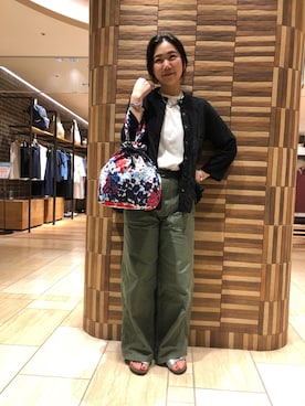 「ボヘミアンズ」｜「アイテム（カーディガン/ボレロ）」を使った、小林さん（レディース・155cm）の春コーディネート