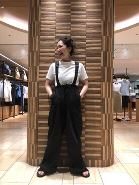 「Urvin」｜「アイテム（オールインワン・サロペット）」を使った、小林さん（レディース・155cm）の夏コーディネート