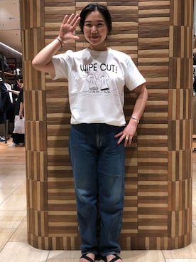 「ピーナッツの仲間たち」｜小林さん（レディース・155cm）の夏コーディネート