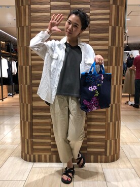 「ボヘミアンズ」｜「アイテム（バッグ）」を使った、小林さん（レディース・155cm）の夏コーディネート
