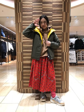 「ボヘミアンズ」｜「アイテム（ジャケット/アウター）」を使った、小林さん（レディース・155cm）の秋コーディネート