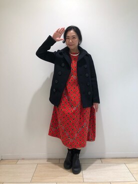 「ショット」｜「アイテム（ブーツ）」を使った、小林さん（レディース・155cm）の秋コーディネート