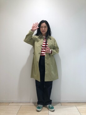 「MANASTASH（マナスタッシュ）のアイテム（ジャケット/アウター）」を使った、小林さん（レディース・155cm）の冬コーディネート