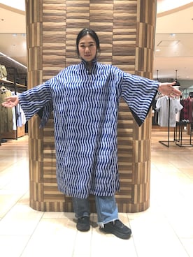 「ボヘミアンズ」｜「アイテム（ワンピース）」を使った、小林さん（レディース・155cm）の春コーディネート