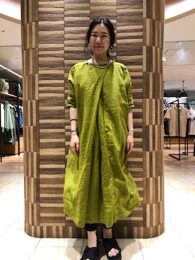 「D.M.G.（ドミンゴ）のアイテム（ワンピース/ドレス）」を使った、小林さん（レディース・155cm）の春コーディネート