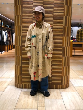 「ボヘミアンズ」｜「アイテム（アクセサリー）」を使った、小林さん（レディース・155cm）の秋コーディネート
