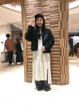 「MANASTASH（マナスタッシュ）のMANASTASH/マナスタッシュ　SNUG RELAX PANTS スナッグリラックスパンツ（その他パンツ）」を使った、小林さん（レディース・155cm）の秋コーディネート