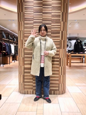 「ノーカラーフリース」｜小林さん（レディース・155cm）の秋コーディネート