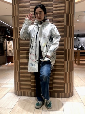 「ボヘミアンズ」｜「アイテム（ジャケット/アウター）」を使った、小林さん（レディース・155cm）の冬コーディネート