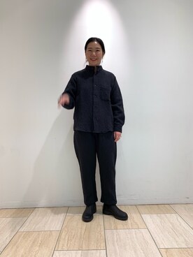 「ボヘミアンズ」｜「アイテム（パンツ）」を使った、小林さん（レディース・155cm）の冬コーディネート