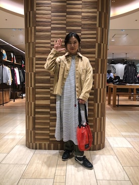 「ボヘミアンズ」｜「アイテム（ジャケット/アウター）」を使った、小林さん（レディース・155cm）の冬コーディネート