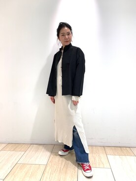 「unfil」｜「アイテム（ワンピース/ドレス）」を使った、小林さん（レディース・155cm）の冬コーディネート