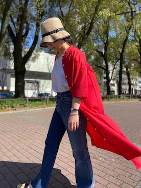 「ノースフェイス」｜小林さん（レディース・155cm）の春コーディネート