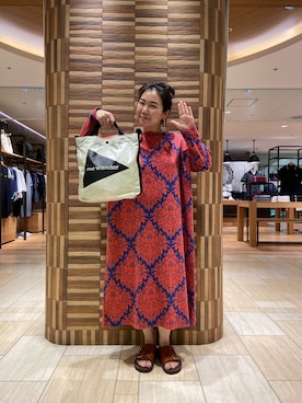 「ボヘミアンズ」｜「アイテム（ワンピース）」を使った、小林さん（レディース・155cm）の夏コーディネート