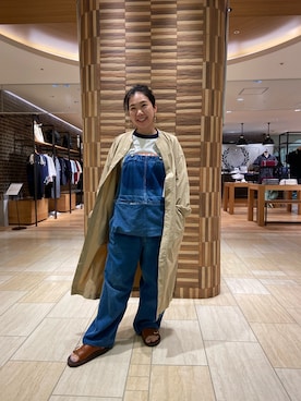 「and wander（アンドワンダー）のアイテム（ワンピース/ドレス）」を使った、小林さん（レディース・155cm）の夏コーディネート