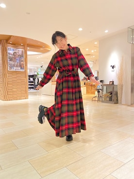 「PENDLETON（ペンドルトン）のアイテム（ワンピース/ドレス）」を使った、小林さん（レディース・155cm）の夏コーディネート