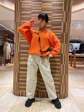 「MANASTASH（マナスタッシュ）のアイテム（PC・スマホグッズ/家電）」を使った、小林さん（レディース・155cm）の春コーディネート