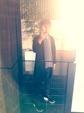 「Curly Collection（カーリーコレクション）のアイテム」を使った、宮田麺児さん（メンズ・178cm）の春コーディネート