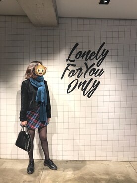 「ZARA（ザラ）のアイテム（ジャケット/アウター、ブラック系）」を使った、yun.さん（レディース・169cm）の冬コーディネート