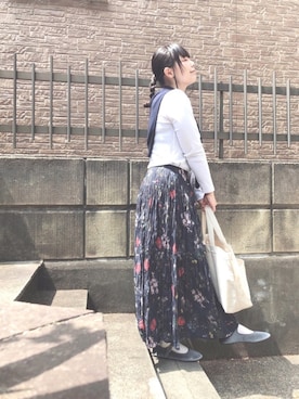 「SVEC（シュベック）のカンフーシューズ kung fu Shoes / ストラップパンプス（バレエシューズ）」を使った、ぷーさん（レディース・159cm）の春コーディネート