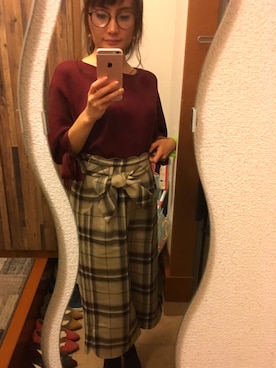 「WILLSELECTION（ウィルセレクション）のアイテム（パンツ）」を使った、Taecoさん（レディース・153cm）の秋コーディネート
