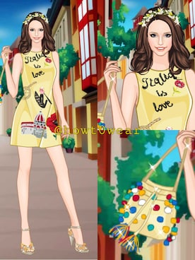 「DOLCE&GABBANA（ドルチェアンドガッバーナ）のアイテム（ワンピース/ドレス）」を使った、howt0wearさん（レディース・175cm）の冬コーディネート