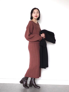 ワンピース ドレス パープル系 を使ったコーディネート一覧 Wear