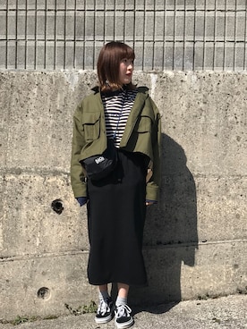「bach（バッハ）のアイテム」を使った、Ayaki Taguchiさん（レディース・158cm）の春コーディネート